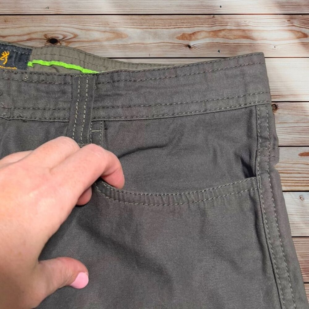 Browning Chino Shorts Gray Waist 36 - Picture 6 of 7